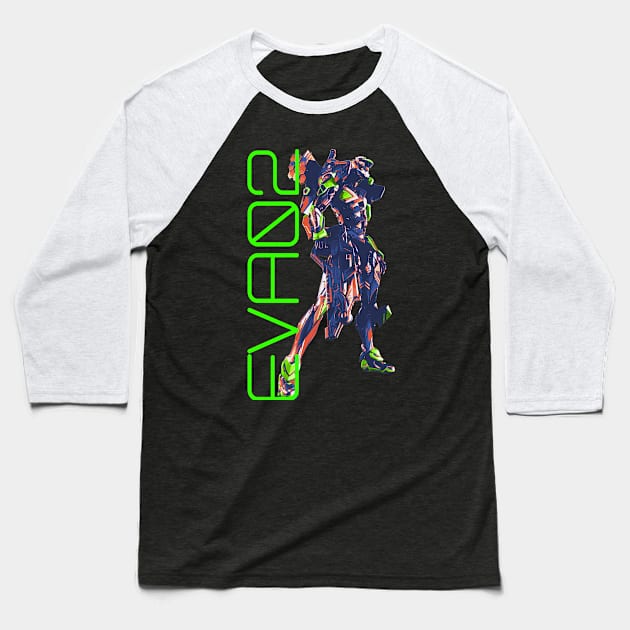 EVA 02 Baseball T-Shirt by Bajingseng